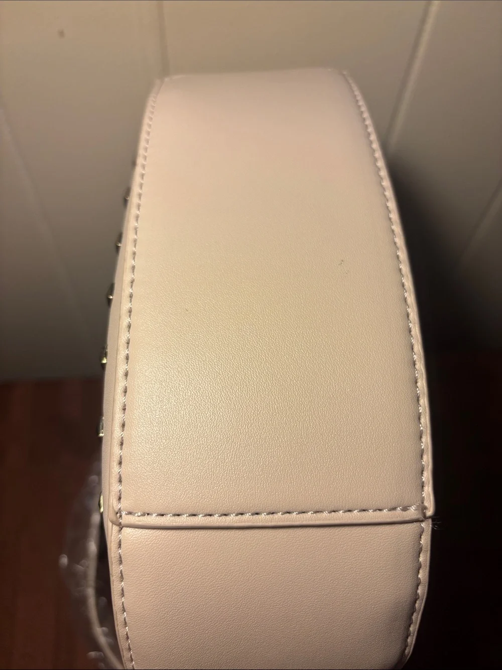 NWT Valentino Orlandi Studded Crescent Hobo Bag with Detachable Wallet